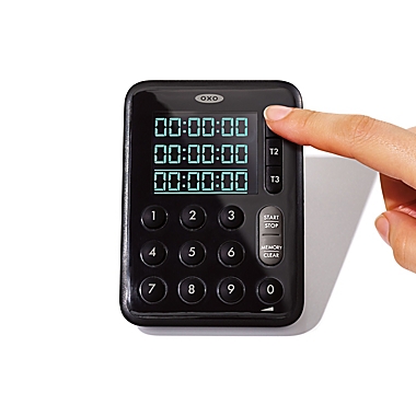 OXO Good Grips&reg; Triple Timer in Black/White. View a larger version of this product image.