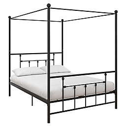 Atwater Living Maisie Queen Canopy Bed in Black