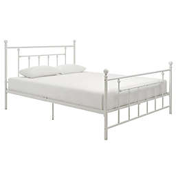 Atwater Living Maisie Queen Metal Bed in White
