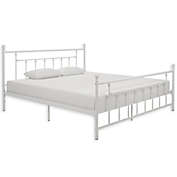 Atwater Living Maisie King Metal Bed in White
