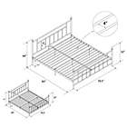 Alternate image 2 for Atwater Living Maisie King Metal Bed in White