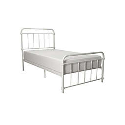 Atwater Living Wyn Twin Metal Bed in White