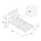 Alternate image 3 for Atwater Living Gemma Twin Metal Bed Frame in White