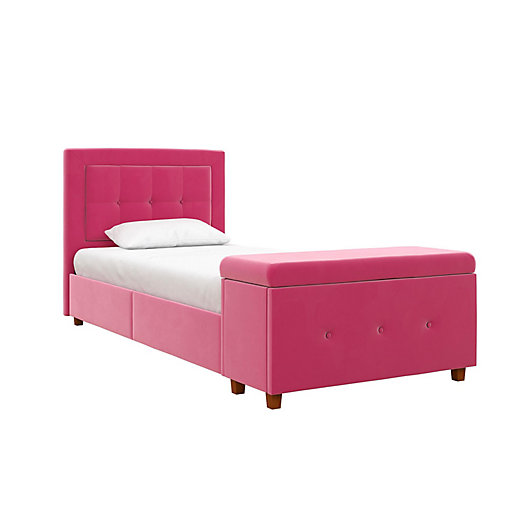 Aer Living Damia Twin Velvet, Trolls Twin Bed Frame With Storage