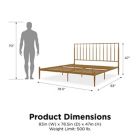 Alternate image 2 for Atwater Living Gemma Metal Bed Frame