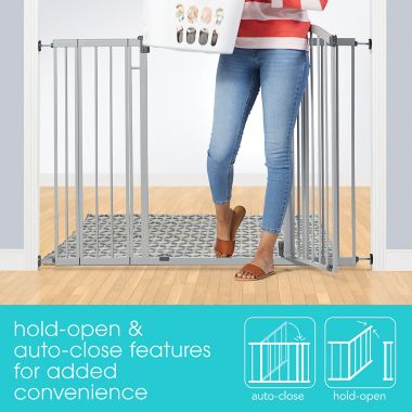 Summer&trade; Extra-Tall and Wide Safety Gate in Grey. View a larger version of this product image.