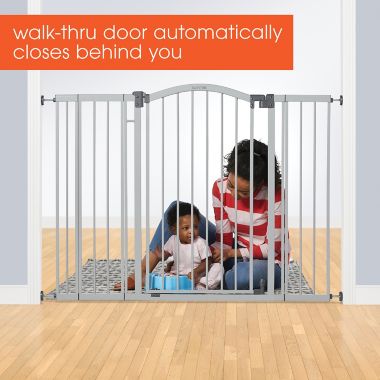 Summer&trade; Extra-Tall and Wide Safety Gate in Grey. View a larger version of this product image.