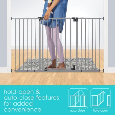 Summer&trade; Secure Space&trade; Extra-Wide Safety Gate in Grey. View a larger version of this product image.