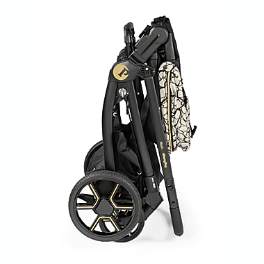 Peg Perego Ypsi Stroller in Graphic Gold. View a larger version of this product image.