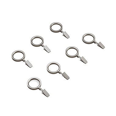 Cambria&reg; Deco Clip Rings in Venetian Silver (Set of 7). View a larger version of this product image.