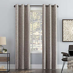 Sun Zero® Denver Distressed Stripe Thermal Total Blackout Grommet Curtain Panel (Single)