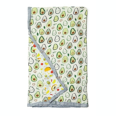 Loulou Lollipop Avocado Oversize Multicolor Muslin Quilt. View a larger version of this product image.