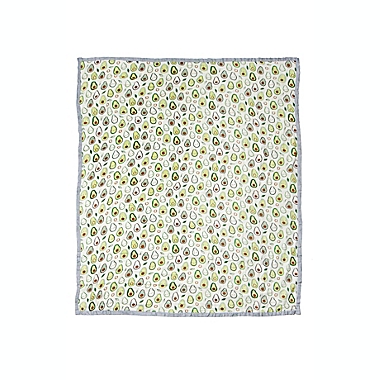 Loulou Lollipop Avocado Oversize Multicolor Muslin Quilt. View a larger version of this product image.