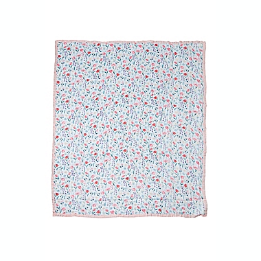 Loulou Lollipop Bluebell Oversize Multicolor Muslin Quilt. View a larger version of this product image.