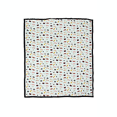 Loulou Lollipop Sushi Oversize Multicolor Muslin Quilt. View a larger version of this product image.