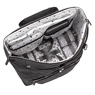 Petunia Pickle Bottom&reg; Cinch Convertible Diaper Backpack in Midnight. View a larger version of this product image.