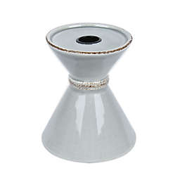 Bee & Willow™ Small Ceramic Candle Holder in Grey