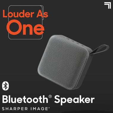 Sharper Image&reg; 3-Inch Square Bluetooth Speaker in Grey. View a larger version of this product image.