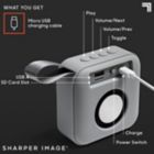 Alternate image 4 for Sharper Image&reg; 3-Inch Square Bluetooth Speaker in Grey