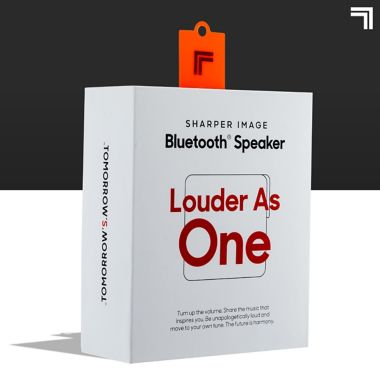 Sharper Image&reg; 3-Inch Square Bluetooth Speaker in Grey. View a larger version of this product image.