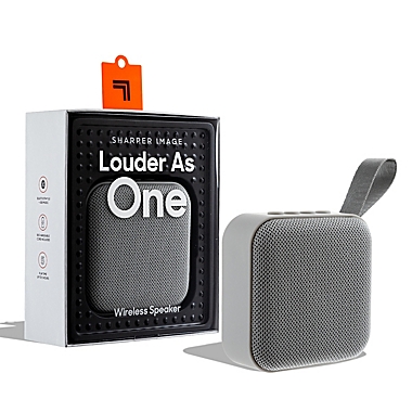 Sharper Image&reg; 3-Inch Square Bluetooth Speaker in Grey. View a larger version of this product image.
