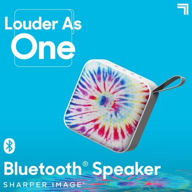 Sharper Image&reg; 3-Inch Square Bluetooth Speaker in Tie-Dye. View a larger version of this product image.