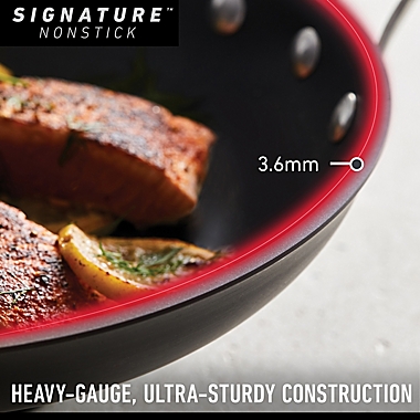 Calphalon&reg; Signature&trade; Nonstick 4 qt. Covered Soup Pot. View a larger version of this product image.