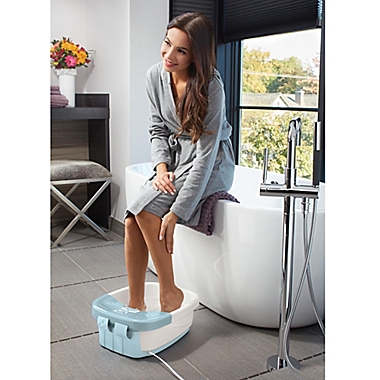 HoMedics&reg; Bubble Bliss&reg; Deluxe Foot Spa in Light Blue. View a larger version of this product image.