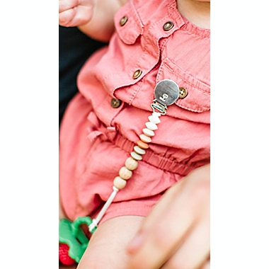 Loulou Lollipop&reg; Jubilee Pacifier Clip with Metal Fastener. View a larger version of this product image.