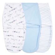 aden + anais&reg; essentials 3-Pack Rising Star Easy Wrap Swaddle Wraps in Blue