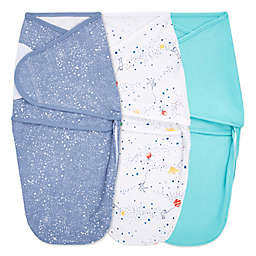 aden + anais® essentials 3-Pack Stargaze Easy Wrap Swaddle Wraps in Blue