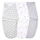 Alternate image 0 for aden + anais&reg; essentials 3-Pack Twinkle Easy Wrap Swaddle Wraps in Grey