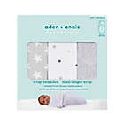 Alternate image 1 for aden + anais&reg; essentials 3-Pack Twinkle Easy Wrap Swaddle Wraps in Grey