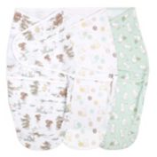 aden + anais&reg; essentials 3-Pack Disney Pooh Easy Wrap Swaddle Wraps in Grey<br />