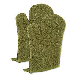 Terry Oven Mitts (Set of 2)