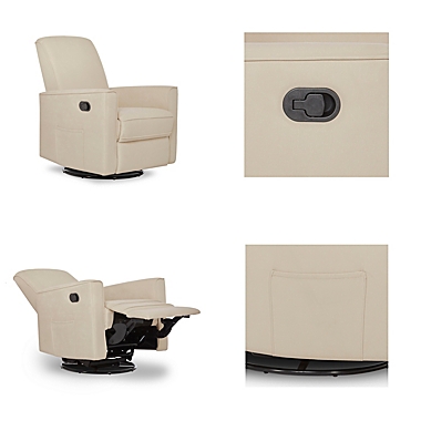 evolur Raleigh Basic Glider Recliner Rocker in Shell. View a larger version of this product image.
