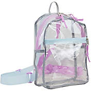 Eastsport Clear Mini Backpack with Colored Straps