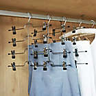 Alternate image 1 for Simply Essential&trade; 4-Tier Skirt/Pant Hanger in Black/Chrome