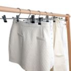 Alternate image 1 for Simply Essential&trade; Chrome Skirt Hangers (Set of 4)