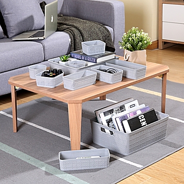 Simply Essential&trade; Organizer Set in Grey. View a larger version of this product image.