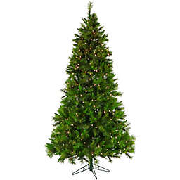 Fraser Hill Farm Canyon Pine Pre-Light Artificial Christmas Tree with Clear Lights