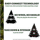 Alternate image 7 for Fraser Hill Farm 6.5-Foot Carmel Pine Pre-Lit Artificial Christmas Tree in Green