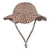 Hudson Baby&reg; Leopard Floppy Sun Protection Hat in Brown