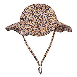 Hudson Baby® Leopard Floppy Sun Protection Hat in Brown