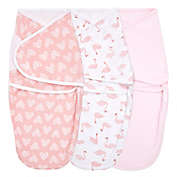 aden + anais&reg; essentials 3-Pack iBriar Rose Easy Wrap Swaddle Wraps in Pink