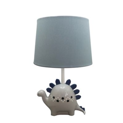 Levtex Baby Kipton Dino Lamp In Blue, Small Pig Table Lamp Shades