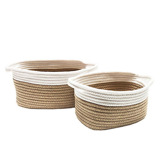 Alternate image 1 for Levtex Baby® Rope Storage Baskets (Set of 2)