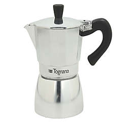 Tognana Mirror 6 Cup Coffee Maker in Silver