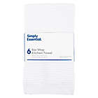 Alternate image 2 for Simply Essential&trade; Bar Mop Kitchen Towels in White (Set of 6)