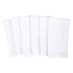 Simply Essential™ Bar Mop Dish Cloths in White (Set of 6)